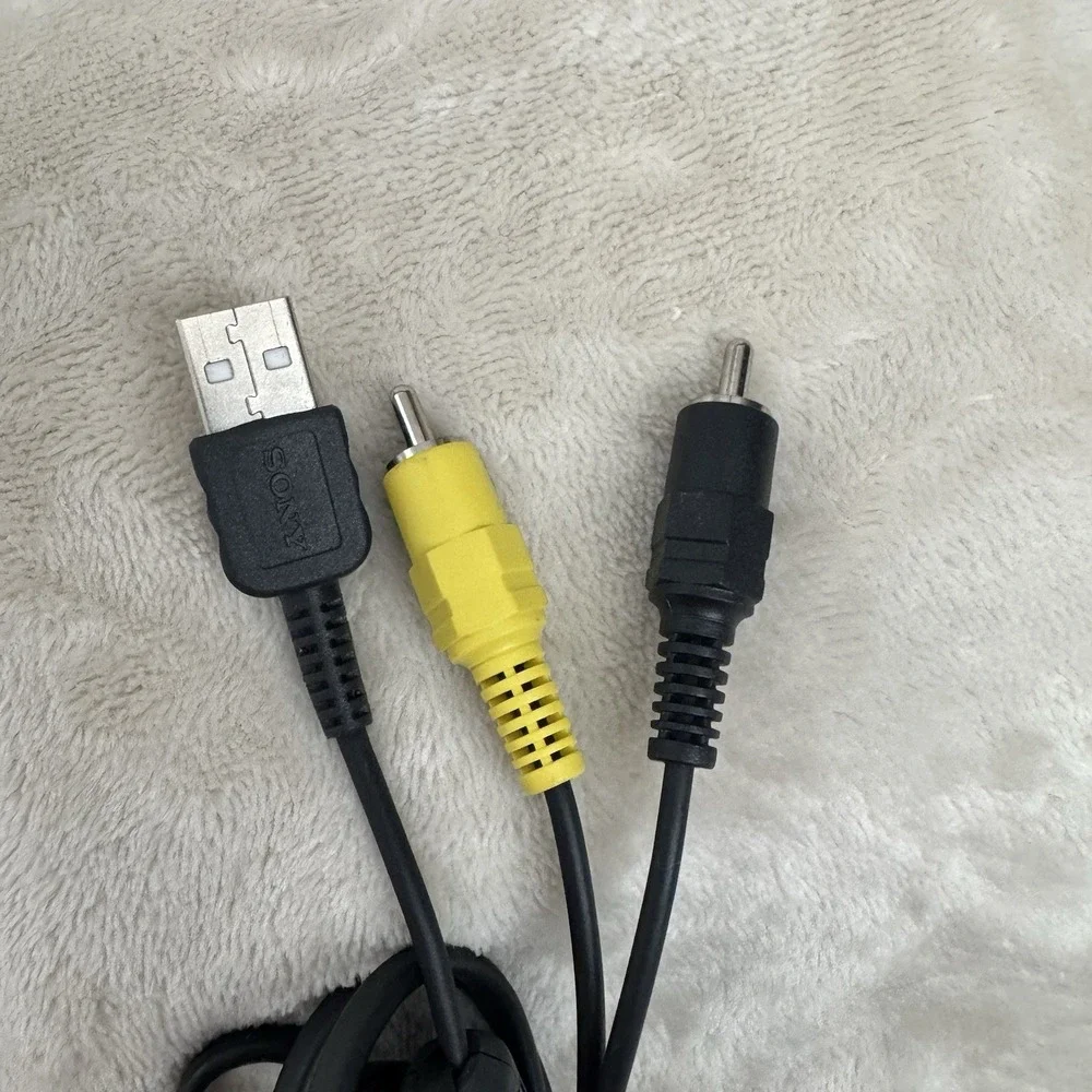 Sony OEM Multi Terminal USB AV Cable RCA Audio Video Camera Camcorder Cord